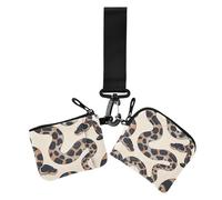 Ball Python - Carteras minimalistas para mujer, tarjeteros, delgadas, desmontables, con bolsillo con cremallera para el trabajo, viajes, 2 paquetes, Bola Python Minimalista, 1 size, Casual
