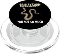 Ball Python Makes Me Happy Funny Snake Lover Regalo PopSockets PopGrip para MagSafe