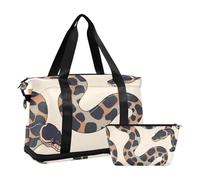 Ball Python - Maleta de viaje minimalista grande con bolsillo para mojado y correa ajustable, bolsa de entrenamiento para viajes, multifuncional, para hombres y mujeres
