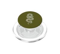 Ball Python Morph Lover Snake Gráfico Verde PopSockets PopGrip para MagSafe