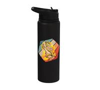 Ball Python Pet Snake Reptile Art Exotic Pet Snake Lover Stainless Steel Insulated Water Bottle