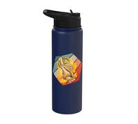 Ball Python Pet Snake Reptile Art Exotic Pet Snake Lover Stainless Steel Insulated Water Bottle
