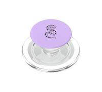 Ball Python Sketch Minimalista Serpiente - Lila PopSockets PopGrip para MagSafe