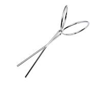 Ball Retriever - Silver/Black, Insertion-Type Grabbing Tool, Stainless Putter Grip Ball Grabber, 2 Inch Claw, 20 Inch Length, Non-Slip Handle | Women, Beginner, Athlete, Practice, Play, Field, Trainin
