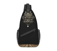 Ball Room Chandelier Small Boat On The Water Sling Bag, Mochila de Hombro Paquete de Cofre Causal Crossbody Daypack para Mujeres Hombres Senderismo Viajes