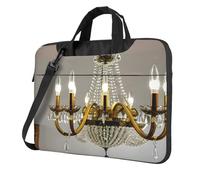 Ball Room - Funda para portátil con estampado de candelabro de un solo hombro, compatible con 13 a 15.6 pulgadas, Negro -, 13 inch