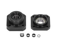 Ball Screw End Support FK15 FF15 | C7 Grade 0.05mm Accuracy for SFU2005 SFU2010 | Bearing Block Set for CNC Machines/Lathes/Automation | Carbon Steel Construction