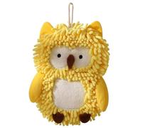 Ball Towel - Owl Design Ball Towel | Chenille Fabric Hand Cloth, Designed, with Soft Thick Fibers for a Smooth and Gentle Touch-Dry Absorbency Helps Keep Hands Dry in Seconds, Perfect for Daily Use