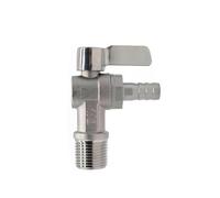 Ball Valve 1/2" BSPT 12mm SS304 Hardware Grade Angle Valve Gas Water Switch