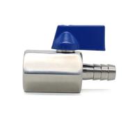 ball Valve Mini válvula de bola acero inoxidable, 1 Uds., 1/4 ", 3/8", 1/2 "a 10mm, 8mm, 12mm, adaptador torre tubo, hilo femenino, 2 vías 304(12MM-FEMALE,0.5 Inch)