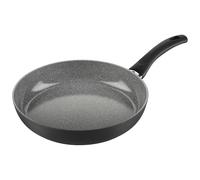 BALLARINI Bari - Sartén (28 cm, aluminio, revestimiento cerámico, revestimiento resistente a los arañazos, apta para todo tipo de fuegos, apta para inducción), color negro y gris