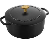 BALLARINI Bellamonte Cocotte, rustidera, olla de cocción hierro colado esmaltado, redonda, 20 cm, 2,5 l, negro
