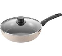 Ballarini Ledro Sartén 28 cm, Revestimiento Cerámico, Inducción, Beige | Antiadherente, Para Todo Tipo de Cocinas, Aluminio Reciclado, Made in Italy