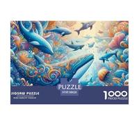 Ballena 1000 Piezas Rompecabezas para Adultos Animales Marinos Divertido, Desafiante y Estimulante Rompecabezas para Adultos - Descubre El Rompecabezas Rompecabezas38x26cm/1000pcs
