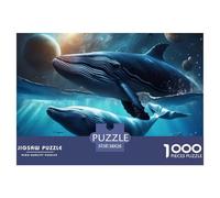 Ballena 1000 Piezas Rompecabezas para AdultosAnimales Marinos Divertido, Desafiante y Estimulante Rompecabezas para Adultos Descubre El Rompecabezas Juego Educativo Actividad 38x26c