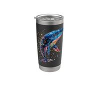 Ballena Azul Ballenas Azules Canción de Ballena Buceador Vaso térmico de acero inoxidable de doble pared