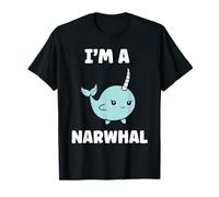 Ballena Dentada Lindo Sencillo Unicornio Marino Narval Camiseta