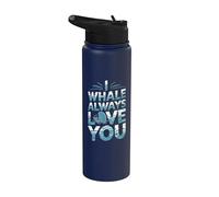 Ballena divertida - I Whale Always Love You Stainless Steel Insulated Water Bottle