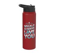Ballena divertida - I Whale Always Love You Stainless Steel Insulated Water Bottle