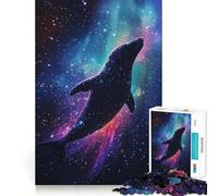 Ballena en el Espacio Rompecabezas de 1000 Piezas para Adolescentes Juego Que estimula el Cerebro Encaje Huecos Actividad Relajante para Grupos en Interiores (50x75cm)