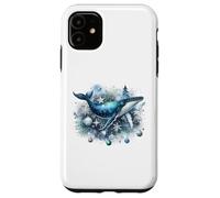 Ballena Festiva de Navidad: Winter Wonder Land Carcasa para iPhone 11