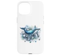 Ballena Festiva de Navidad: Winter Wonder Land Carcasa para iPhone 15