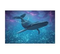 Ballena Franca Puzzle 1000 Piezas Juguete Educativo Intelectual Paisaje de Edificio Rompecabezas Impossible para Adultos Aliviar Estrés Decoración Hogar DIY Creativo 1000 PCS