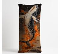 Ballena Fundas Almohada 60 x 180 CM Buque de guerra Fundas Cojines Sofa Cama Larga Blando Lino con Doble Cara Impresión Cremallera Invisible para Sofa Cama Decoracion Hogar Regalo Mujer KDZT-1107