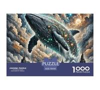 Ballena Gigante rompiendo Abismo 1000 Piezas Rompecabezas Familiar Animales Inteligencia Juguete Pasatiempo Creativo Desafíos Extra Divertidos Educativo 70x50cm/1000pc