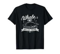 Ballena Hola Ahí Ballenas Amante Biólogo Marino Mar Camiseta