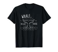 Ballena Hola Ahí Ballenas Amante Biólogo Marino Submarino Camiseta