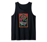 Ballena Iris Orca Floral Art Design Camiseta sin Mangas