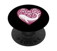 Ballena Iris Orca Floral Art Design PopSockets PopGrip Adhesivo
