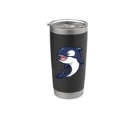 Ballena kawaii - Orca Vaso térmico de acero inoxidable de doble pared