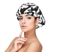Ballena Orca Asesina,Gorro de dormir de satén para adultos - Gorro de dormir elástico para mujer, cubrecabello nocturno