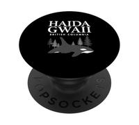 Ballena Orca Columbia Británica Vintage PopSockets PopGrip Adhesivo