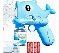 Ballena Pistola de Burbujas, Máquina de Burbujas con Solución de Burbuja Automática Pistola de Pompas de Jabón para Fiestas Verano Automática Pistolas de Burbujass Máquina de Pistolas de Burbuja
