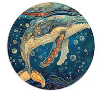 Ballena Puzzle 1000 piezas Océano Rompecabezas Conjunto De Inteligencia Del Arte De La Decoración Moderna Para Adultos 1000pcs (67.5x67.5cm)