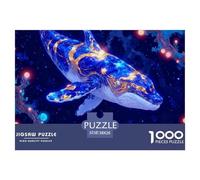 Ballena Rompecabezas 1000 Piezas Marine Animales - Antiestrés Mindful, Cartón Premium, Póster Incluido, 38x26cm/1000pcs