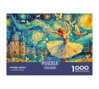 Ballerina Noche Estrellada Puzzle para Adultos Un Imposible Rompecabezas De Alta Definición - El Regalo Original Y Sorprendente para Esta Navidad, Recomendado Desde 14 Años 52x38cm/1000pcs
