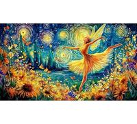 Ballerina with Colorful Mariposas Puzzle para Adultos de 1000 Piezas - Juego diFícil & Estimulante Actividad para casa Regalo 75x50/1000pcs