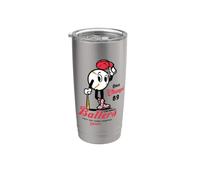Ballers Baseball Collegiate Sports PAFI339 Vaso térmico de acero inoxidable de doble pared