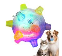 Balles Interactives Pour Chien Sauteur | Balle D'activation Sautante, Jouet De Balle Sautante Automatique Alimenté Par Baterías - Jouet De Balle Sautante Automatique Avec Lumière Et Musique Pour Pir