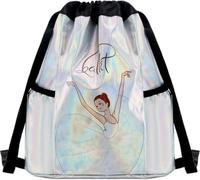 Ballet Dance Backpack Dance Drawstring Bag Cute Girl's Schoolbag for Outdoor Yoga Gymnastics Sports Swimming Travel Durable design