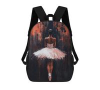 Ballet Dancer in Red The Shadow of Ballet Artistic Expression Mochila Escolar Infantil Impresa En 3D Para Niños, Mochilas De Viaje De Alta Capacidad, Bolsas Para Libros, Mochila Escolar Infantil 17in