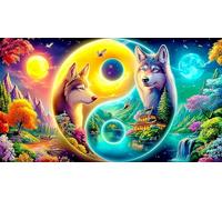 Ballet de Hadas en un mágico Paisaje Invernal Rompecabezas para Adultos: 1000 Piezas de Cartón Reciclado para Decoración 75x50cm/1000pcs