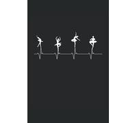 Ballet de latidos: Cuaderno de rayas cuaderno de escritura diario libro de tareas libro de cuentos (15,24 x 22,86 cm;A5) 120 páginas. Para amantes del ... ballerina, bailarina de ballet, bailarín.