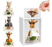 Ballet Girl Tissue Box with Touch Light,Flying Skirt Tissue Box with 3 Replaceable Patterns,Elegant Ballerina Dance Tissues Dispenser Night Light for Bedroom,Desk,Living Room,Home Decor