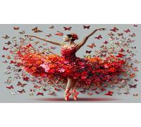 Ballet Puzzle Imposible,desafío for Adults Entretenimiento Creativo 1000 Piezas Obra de Arte de Juego de para Adultos, Regalos a Partir de 14 Años 38x52cm/1000pcs