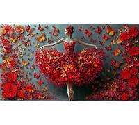 Ballet Puzzle Imposible,desafío for Adults Juego edugatoivo 1000 Piezas Obra de Arte de Juego de para Adultos, Regalos a Partir de 14 Años 38x52cm/1000pcs